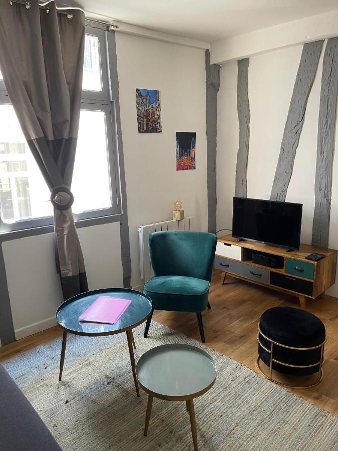 Apartmán Charmant T1 Vieux Rouen Exteriér fotografie